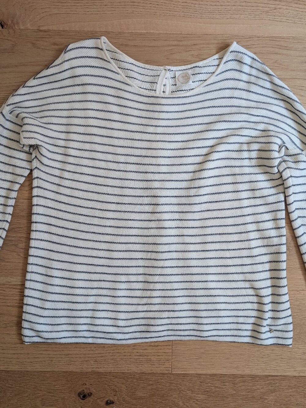 Des Petits Hauts mariniere striped sweater cream navy size S